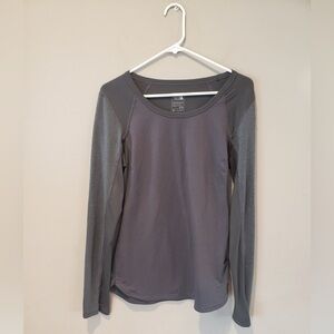 The North Face Women's flash dry Charcoal active wear Long Sleeve Top